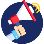 Megaphone promotion icon